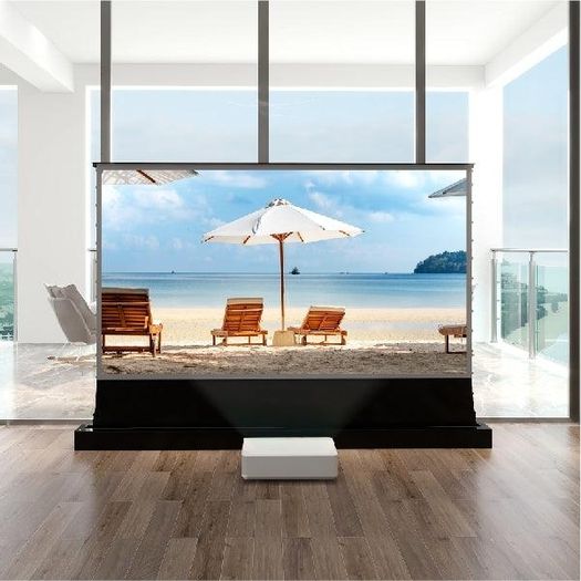The best ALR Screen you can buy VIVIDSTORM S PRO 95" Ultra short throw laser Ambient Light Rejection Floor rising 95" Screen with Remote boxed like New less half the retail price bargain