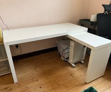Ikea malm desk with pull out section