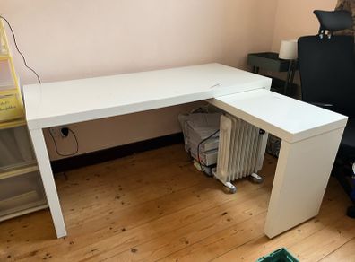 IKEA Malm desk with pull out section