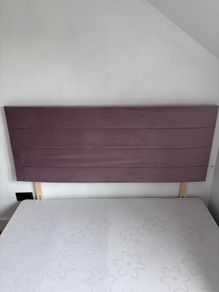 Double bed with new headboard