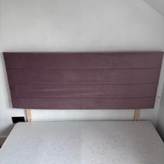 Double bed with new headboard