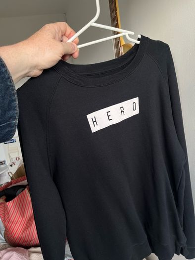 Black Printed Sweatshirt