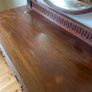 Vintage Solid Hardwood Dressing Table with Oval Mirror Image 2