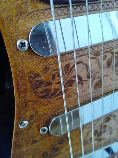 custom built strat style electric guitar