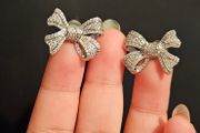 Sumiyaki Diamante Bow Ear Cuff (Left and Right)