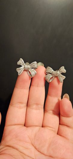 Sumiyaki Diamante Bow Ear Cuff (Left and Right)