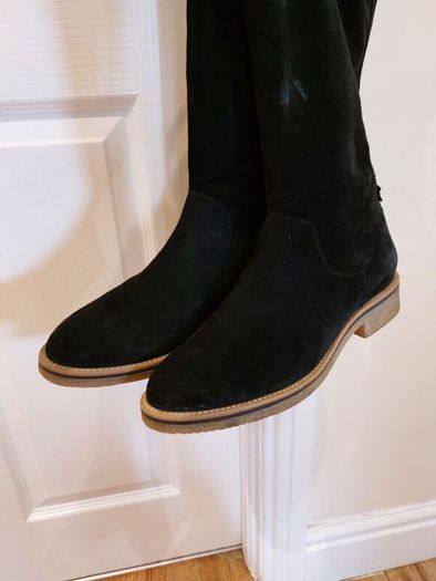 Van Dal- Black Suede Boots- size uk 6/eur39