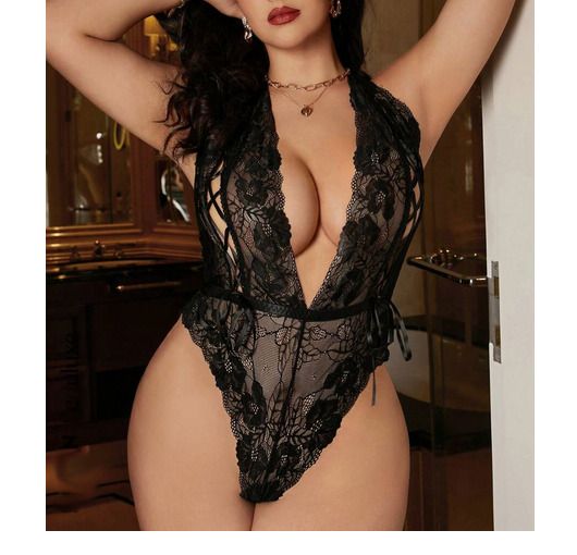 Black Lace Bodysuit size 18
