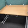 Office desk 1200mm x 800mm - silver cantilever leg frame, beech top Image 4