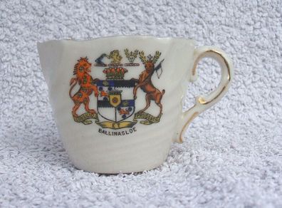 A rare & vintage County Galway BALLINASLOE CRESTED CHINA souvenir cup (1920s / 1930s)