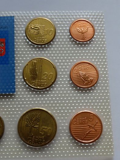 Vatican set euro Trial Probe Essai Pattern coins complete set 2006