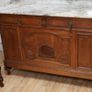 Antique French Oak Dressing Table / Vanity with Marble Top Image 4