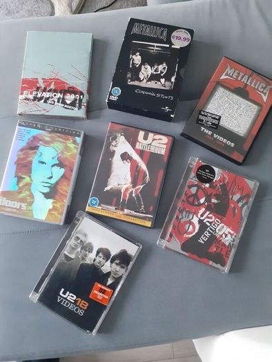Metallica . U2. The Doors dvd