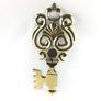 Giant Vintage brass key wall decor Image 3