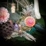 Enchanted Magical Bone Wreath with a Fox, Mushrooms, Crystals and Other Forest Findings wall hanging Image 3