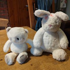2 plush Rabbit and bear, Mamas & Pappas, Next.