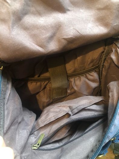 Kaukko grey canvas denim duffel bag backpack rucksack with laptop compartment