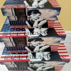 Set of 3 Audrey Hepburn Storage Boxes