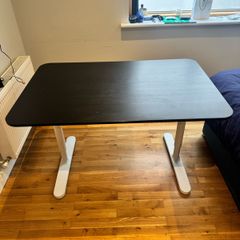IKEA Bekant Office Desk Black and White