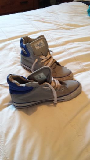 Duffer grey royal blue runnerboot