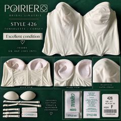 Poirier Bridal Torselet Style 426 Ivory 46DD / F Cup