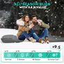 Hikenture Single Self Inflating Sleeping Pad for Camping, 3'' Ultra Thick Camping Pad with Pillow, 9.5 R-Value Insulated Camping Mattress, 4-Season Image 4