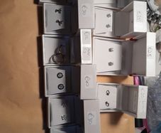 10 pairs of silver earrings