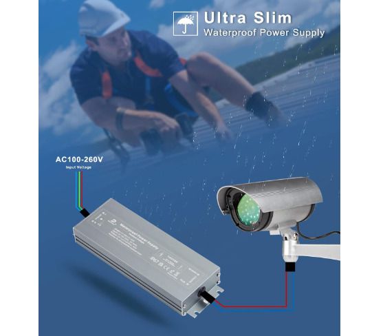 240V to 24V Waterproof Power Supply, IP67, 60W