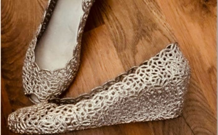 Silver occasion wedge from Quiz size 6