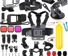 NEW SALE | 52 IN 1 Accessories Kit compatible with GoPro HERO 11/10/9 Black, Waterproof Housing+Filters +Silicone Case Kit+Head Chest Strap+Suction Cup