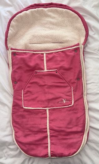 Cerise Pink Wallaboo buggy/stroller footmuff
