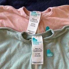 2 pieces of Baby Sleep Bags Love To Dream Swaddle UP Small 3.5-6 kg Supports Healthy Sleep Routine Machine Washable Cotton Double Zip