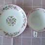 Vintage Minton 'Haddon Hall' Bone China Tea Cup & Saucer Set Image 3