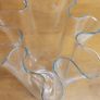 Vintage Hand Blown Clear Crystal Stretched Art Glass Vase, Made in Poland Image 4