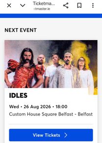 Idles Belfast - less than cost