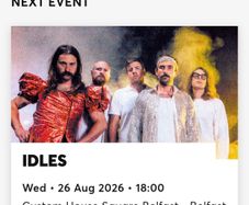 Idles Belfast - less than cost