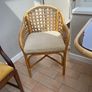 Cane dining table and chairs Image 2