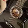 Black Classical Acoustic Guitar Image 3