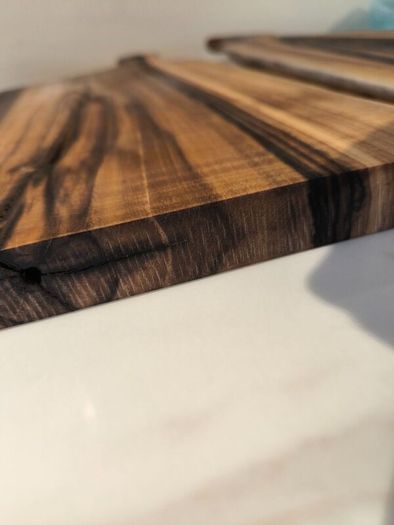 2x XL European Walnut Board 65cm - Solid One Piec