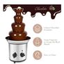 Chocolate Fountain 4 Tier Chocolate Fountain Machine Chocolate Fountain Fondue Set Electric Electric Chocolate Melting Machine Fondue Maker Fountain UK Plug 220V Image 5