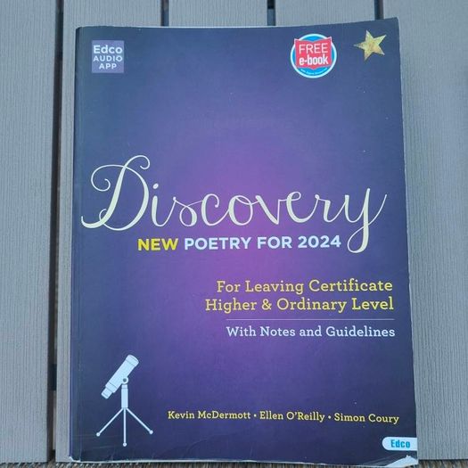 Discovery  New Poetry for 2024  Higher and Ordinary Level Textbook and Student Portfolio Set