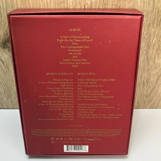 U2 : The Unforgettable Fire CD Limited Album with DVD 3 discs (2009)