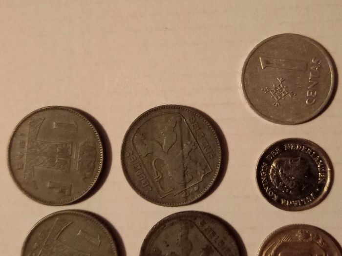 Mixed World Coin Job Lot - Soviet Union, Lithuania, Belgium & More (13 Pcs)