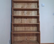 Solid Wood Tall Bookcase
