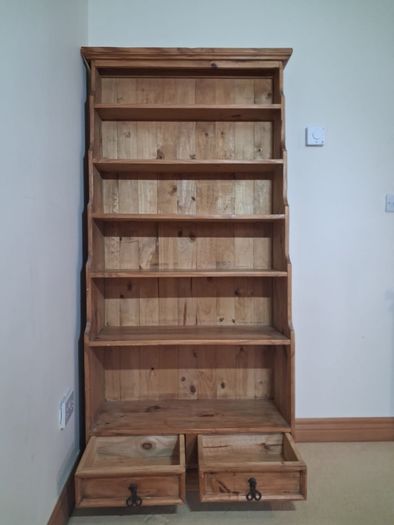 Solid Wood Tall Bookcase