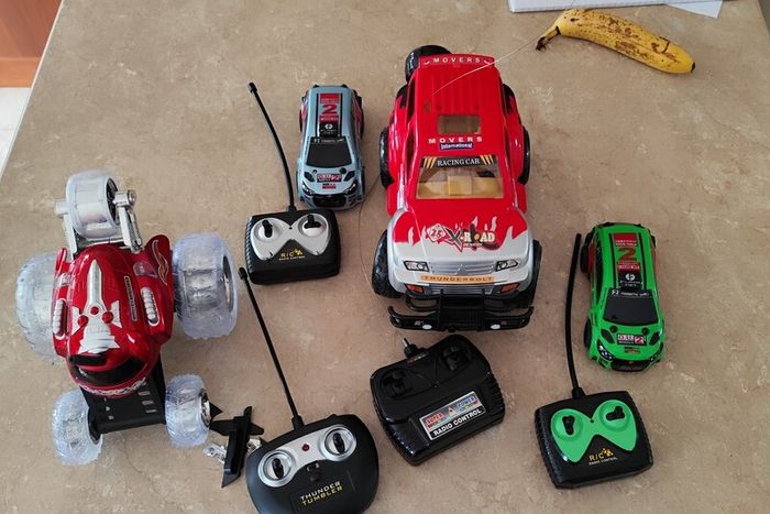 Broken remote controlled cars