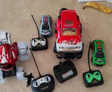 Broken remote controlled cars