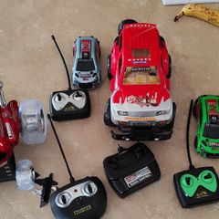 Broken remote controlled cars
