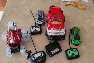 Broken remote controlled cars