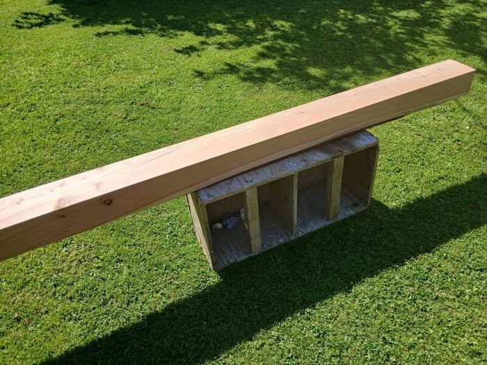 Wood beam.